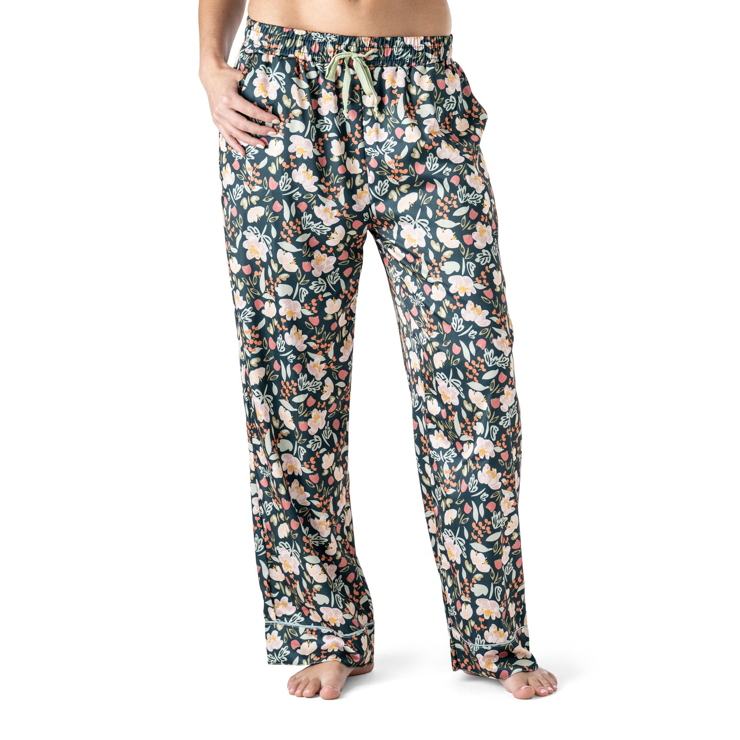 Bow So Lovely Satin Pajama Pants