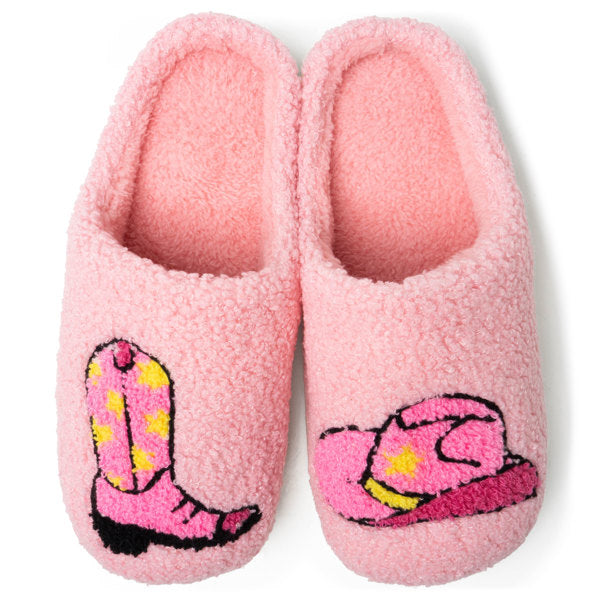 Lounge Out Loud Super Fuzzy Slipper Slides