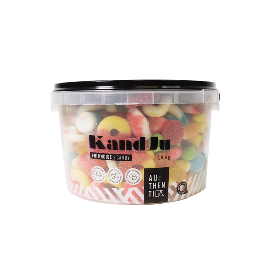 Sanded (sugar-coated)  Gummy | 1.4kg Bucket