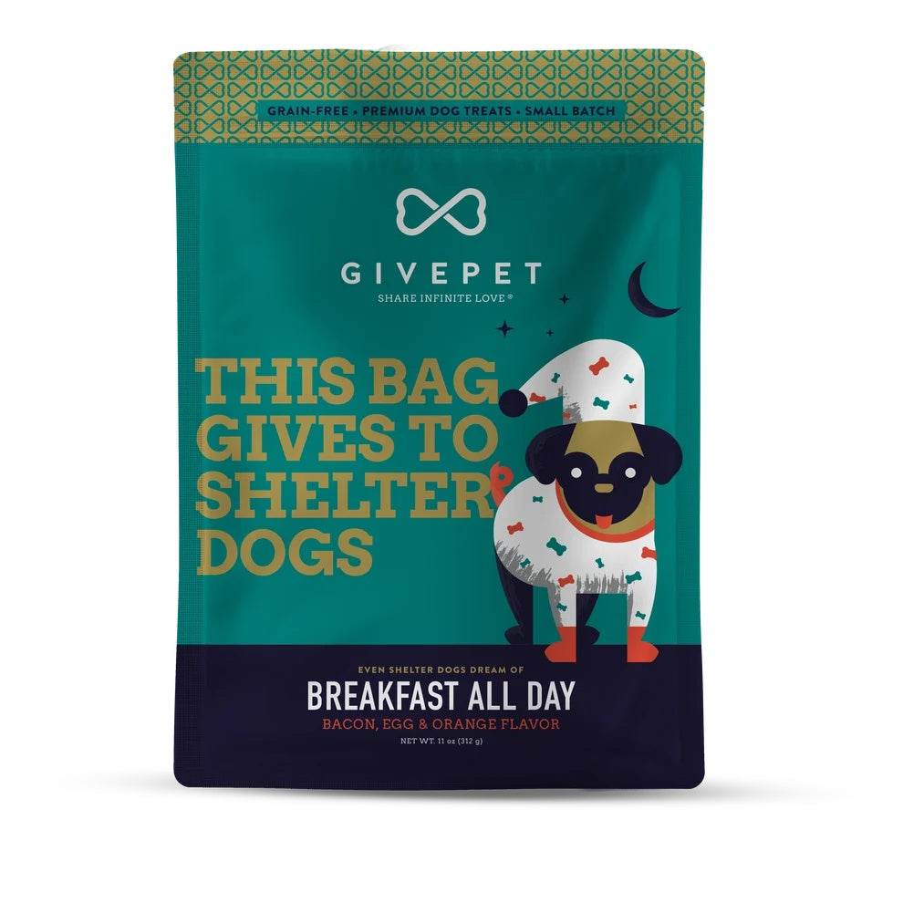 Breakfast All Day Baked Dog Biscuits | 11 Oz. Bag