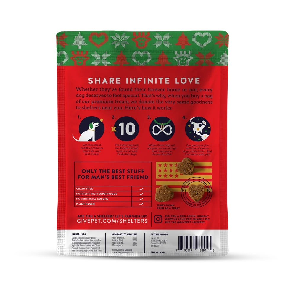 Pugly Sweater Party Dog & Cat Holiday Treats | 6 Oz. Bag