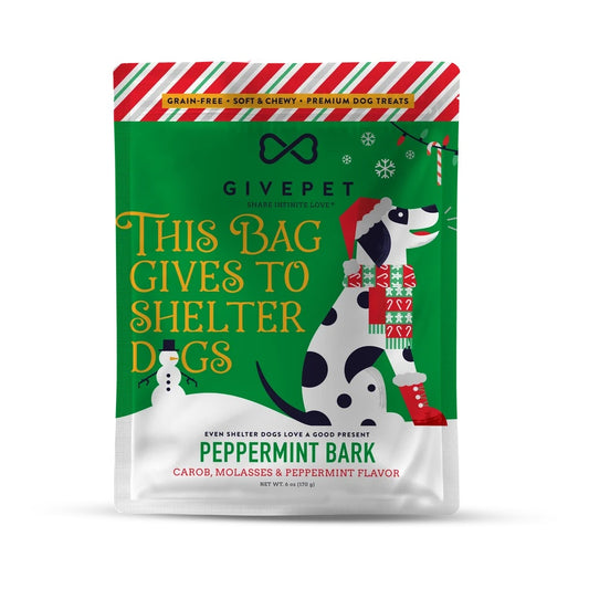Peppermint Bark Dog & Cat Holiday Treats | 6 Oz. Bag