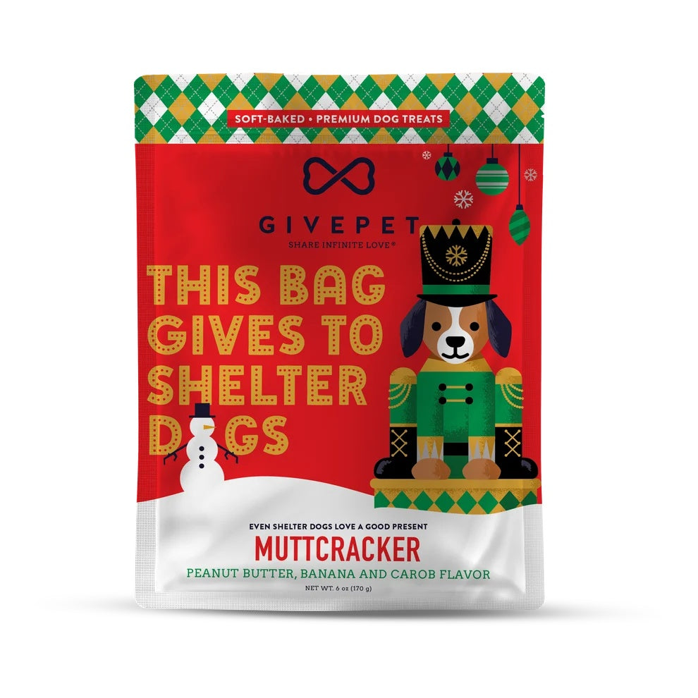 Muttcracker Dog & Cat Holiday Treats | 6 Oz. Bag