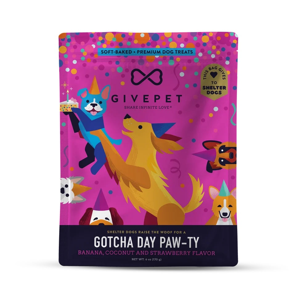 Gotcha Day Paw-Ty Soft-Baked Dog Treats | 6 Oz. Bag