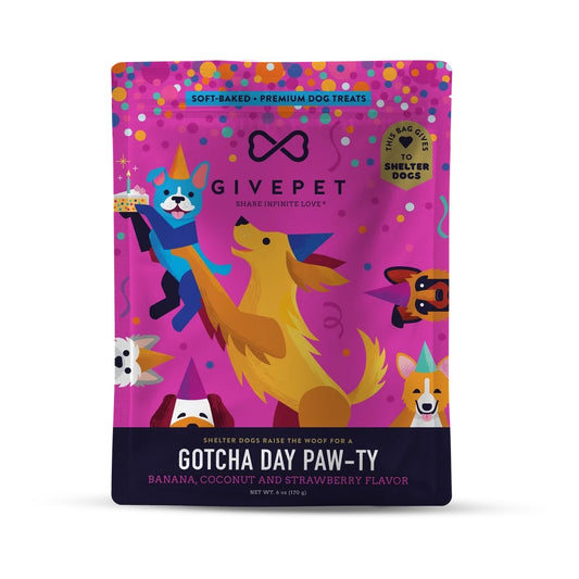 Gotcha Day Paw-Ty Soft-Baked Dog Treats | 6 Oz. Bag