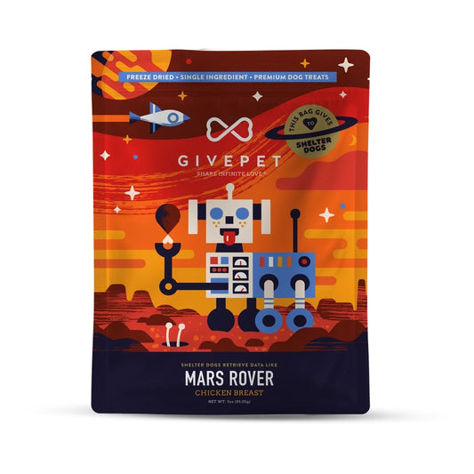 Mars Rover Freeze-Dried Dog Treats | 3 Oz. Bag