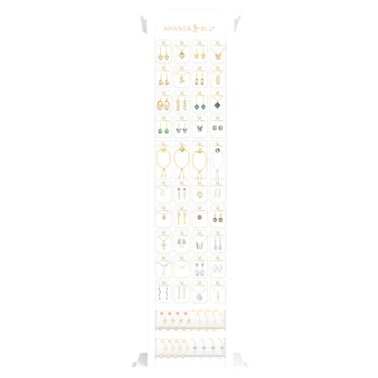 Pre-Fixed White SLIM Floor Fixture Display