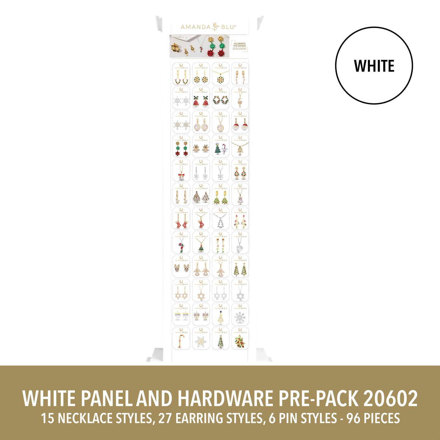 Slim White Floor Display Panels