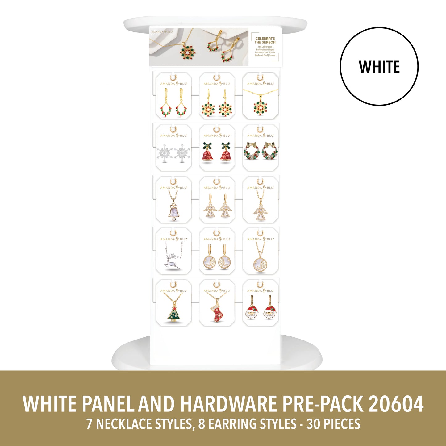 Medium White Countertop Display Panels