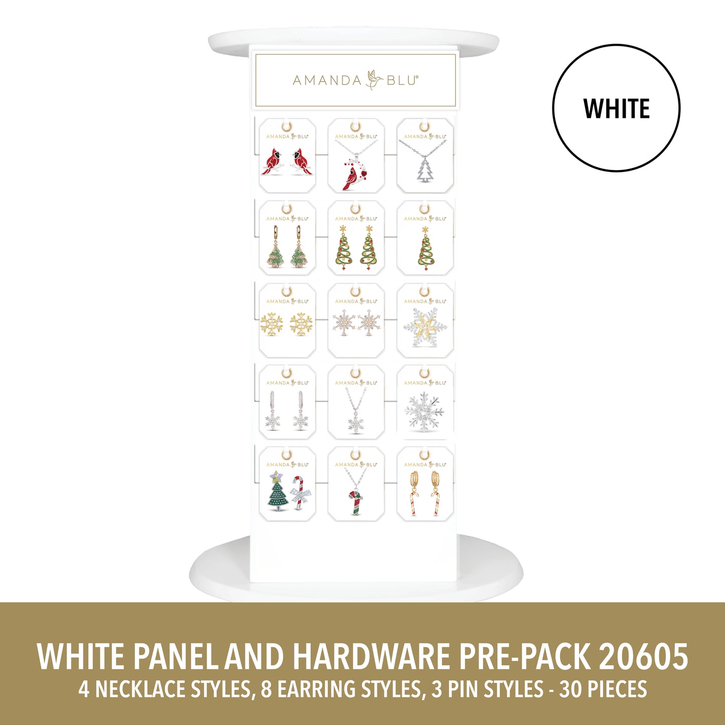 Medium White Countertop Display Panels