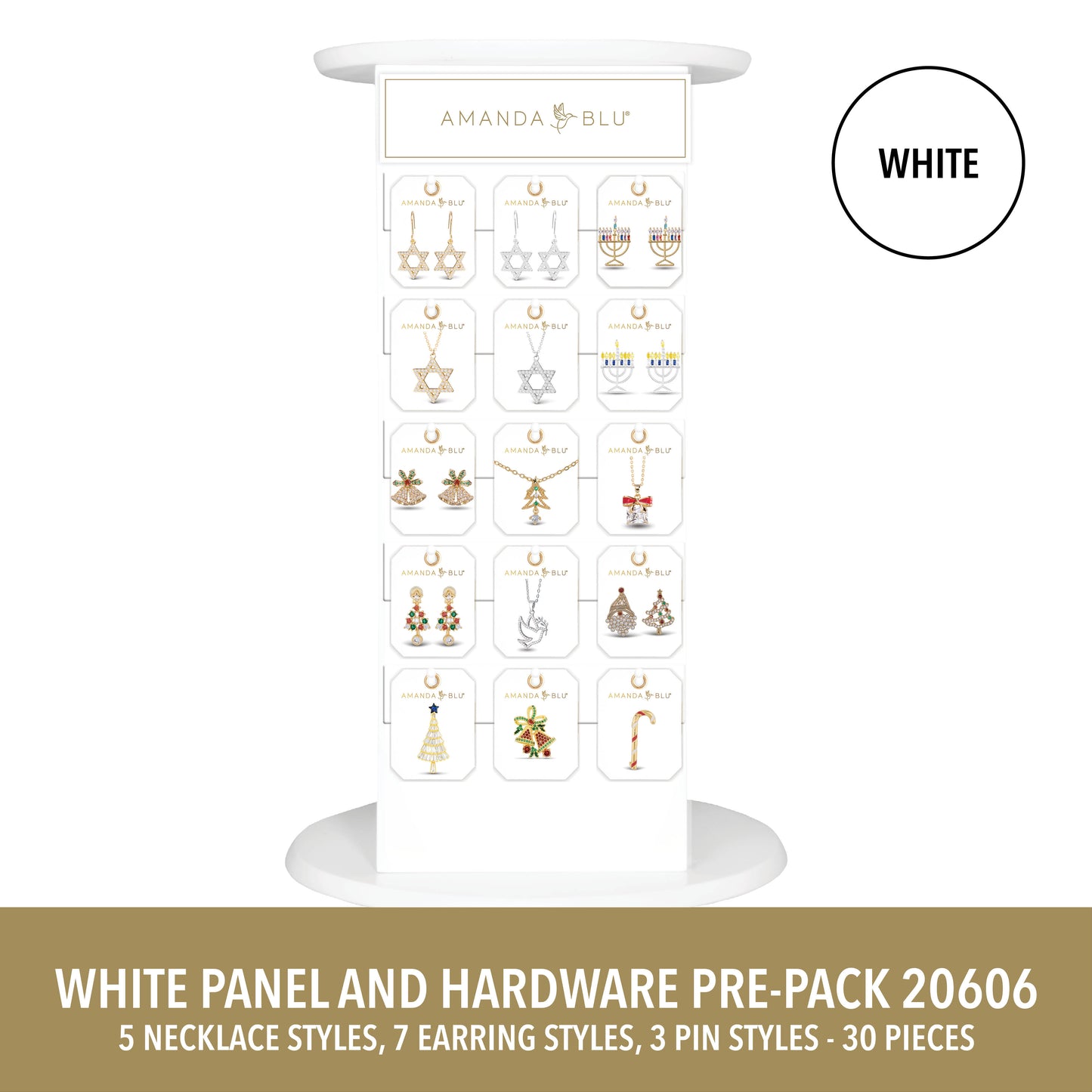 Medium White Countertop Display Panels