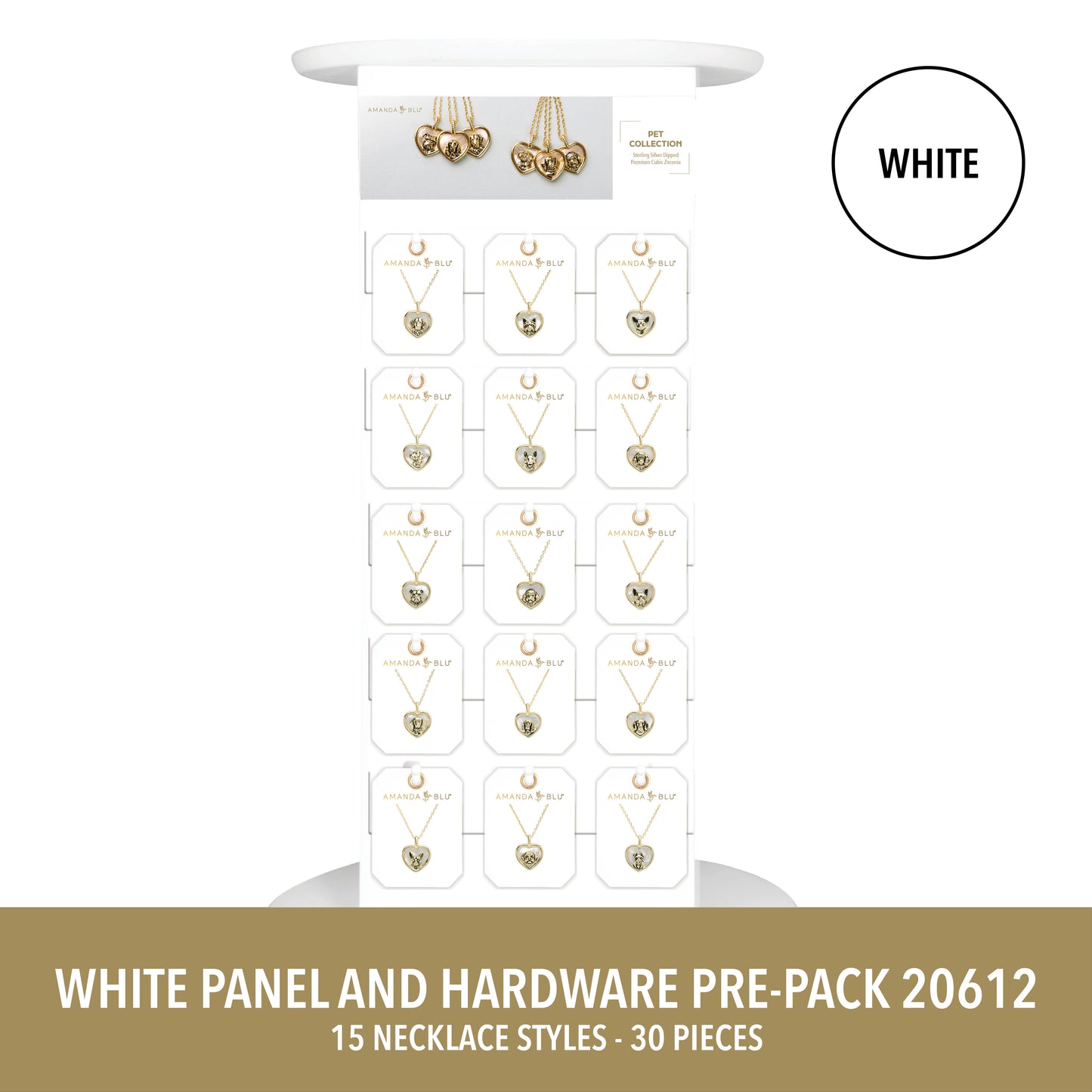 Medium White Countertop Display Panels