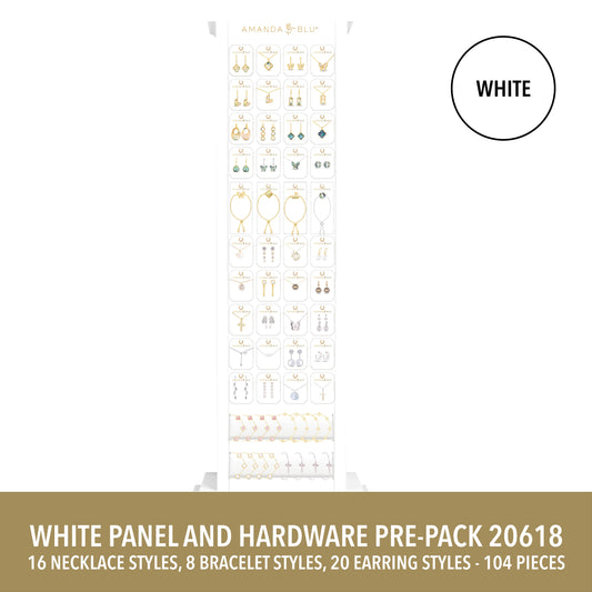 Slim White Floor Display Panels