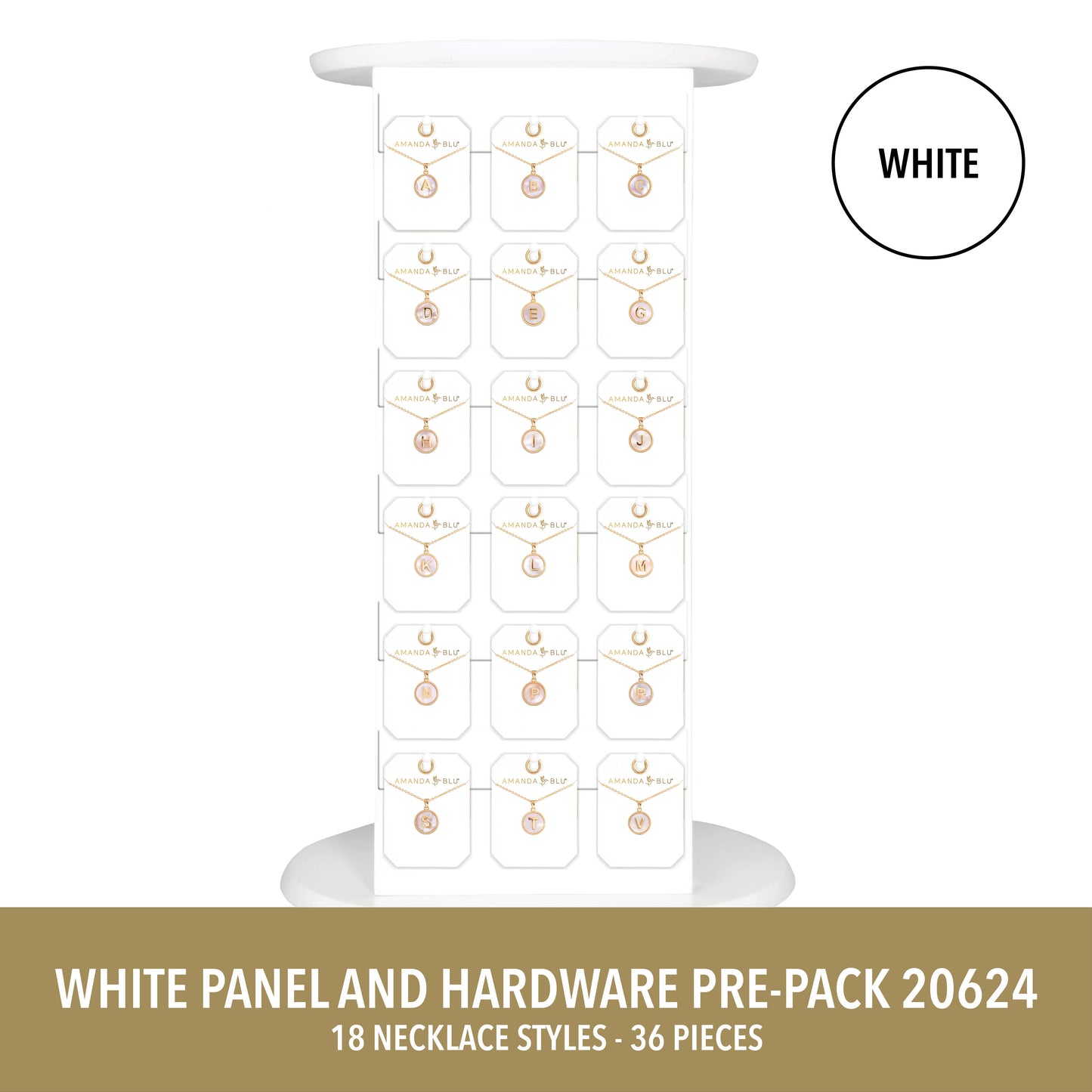 Medium White Countertop Display Panels