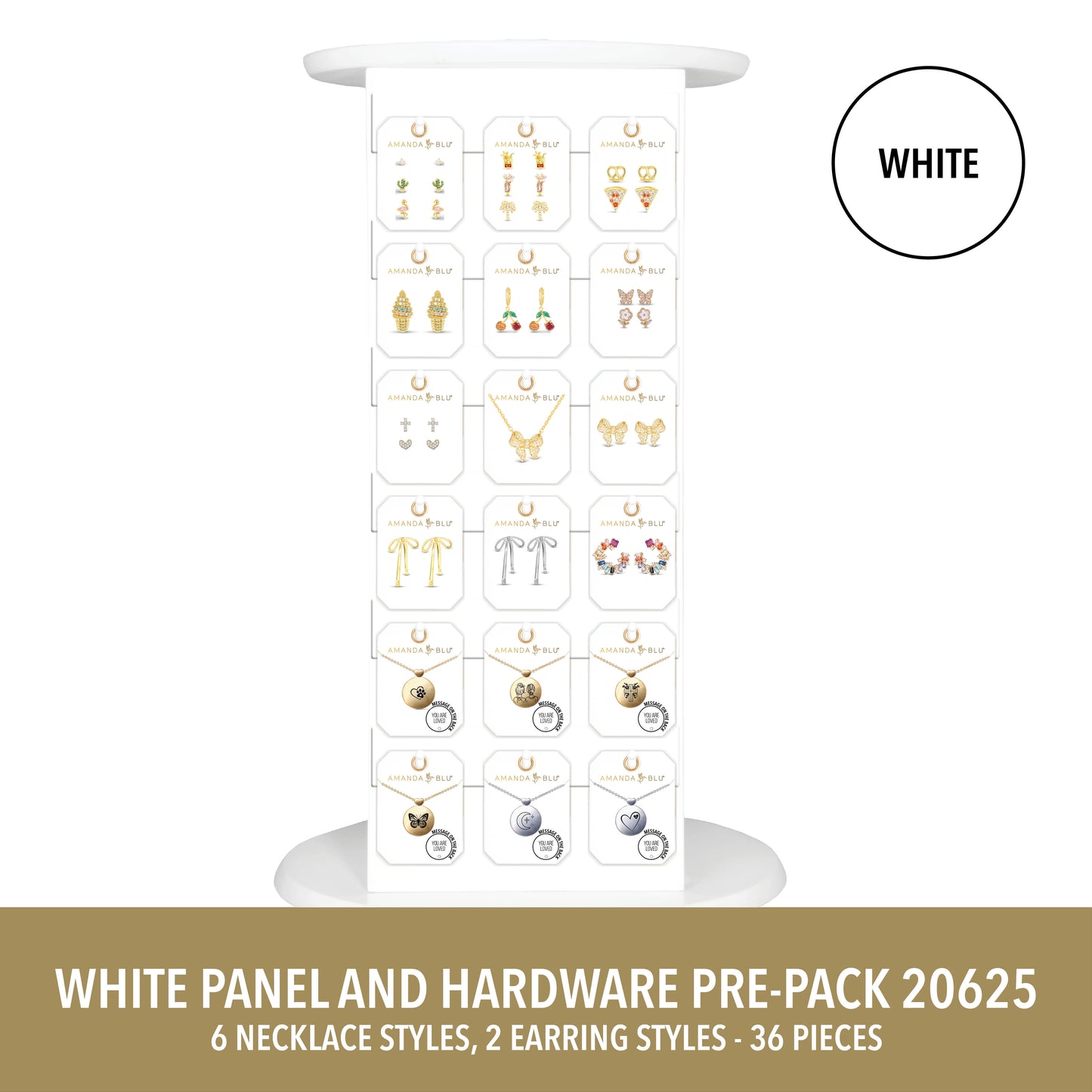 Medium White Countertop Display Panels