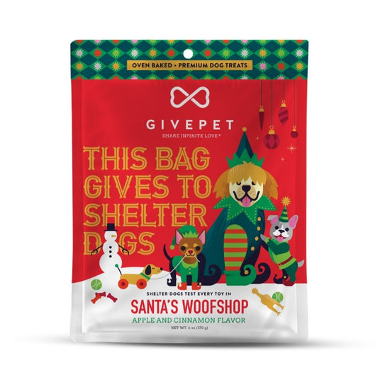 Santa's Woofshop Dog & Cat Holiday Treats | 6 Oz. Bag