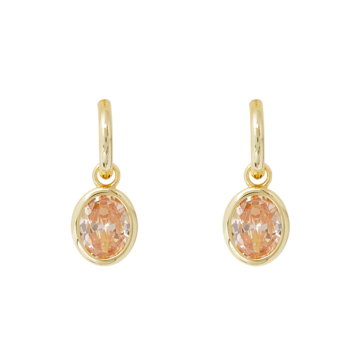 Gold Crystal Earrings
