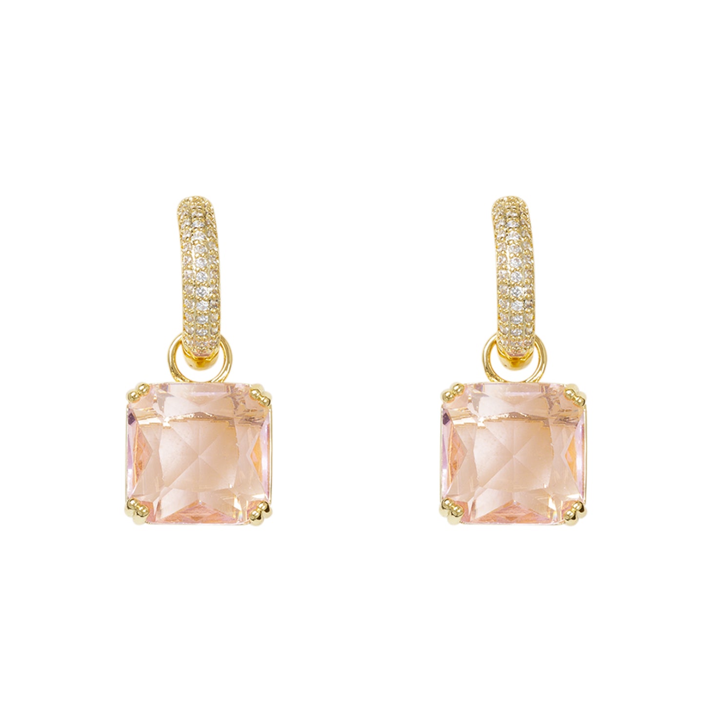 Gold Crystal Earrings