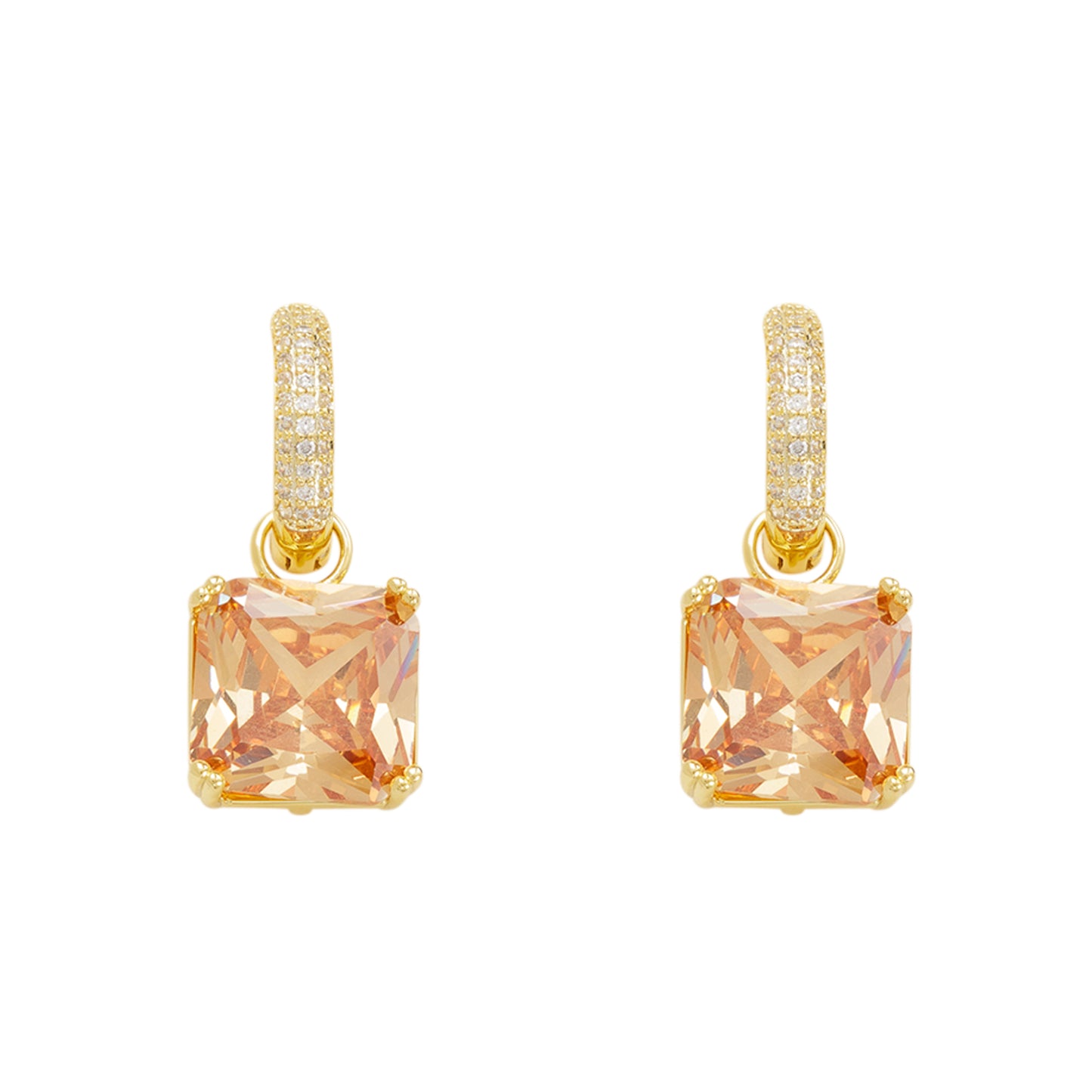 Gold Crystal Earrings