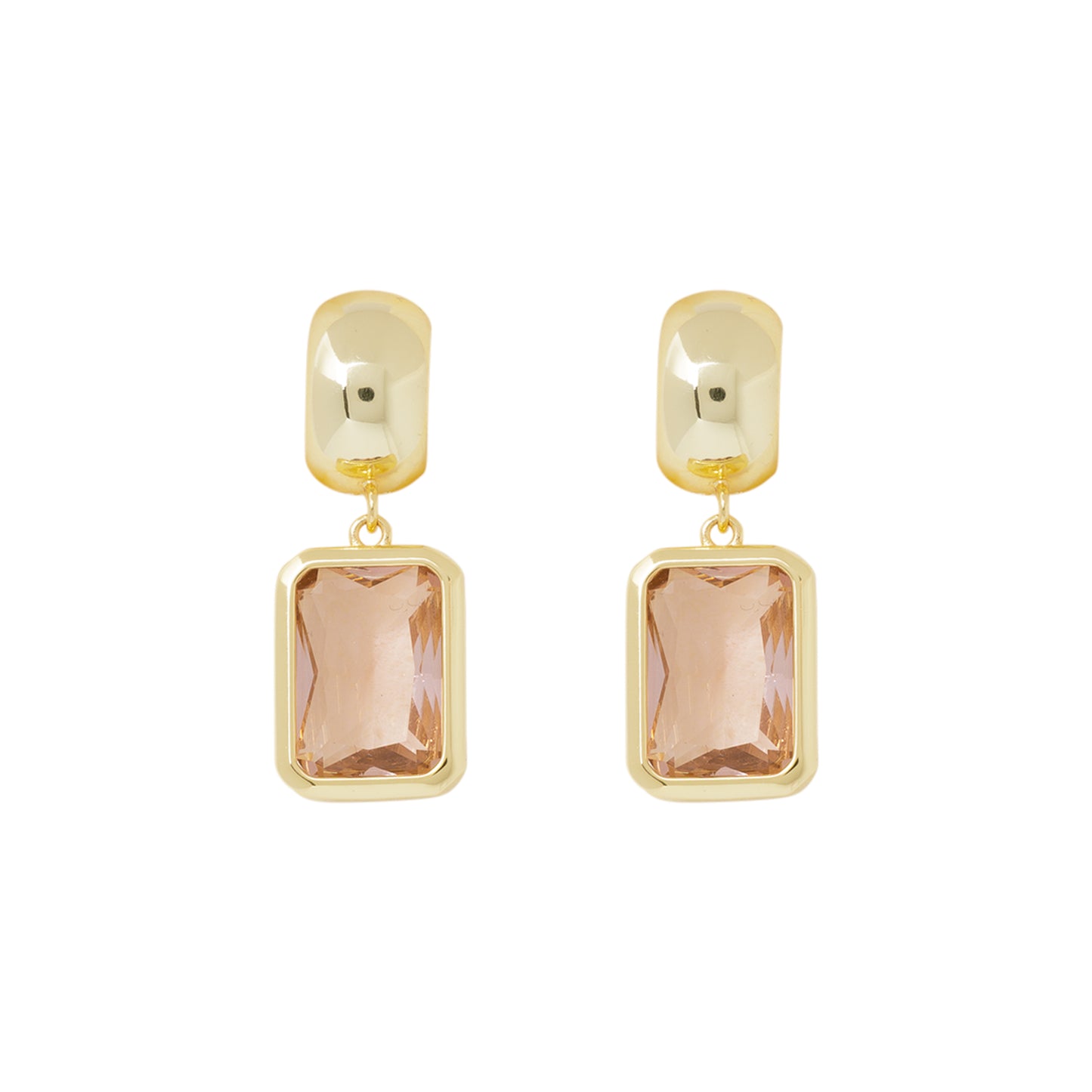 Gold Crystal Earrings
