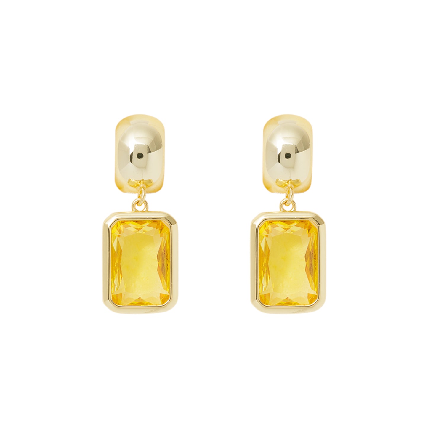 Gold Crystal Earrings
