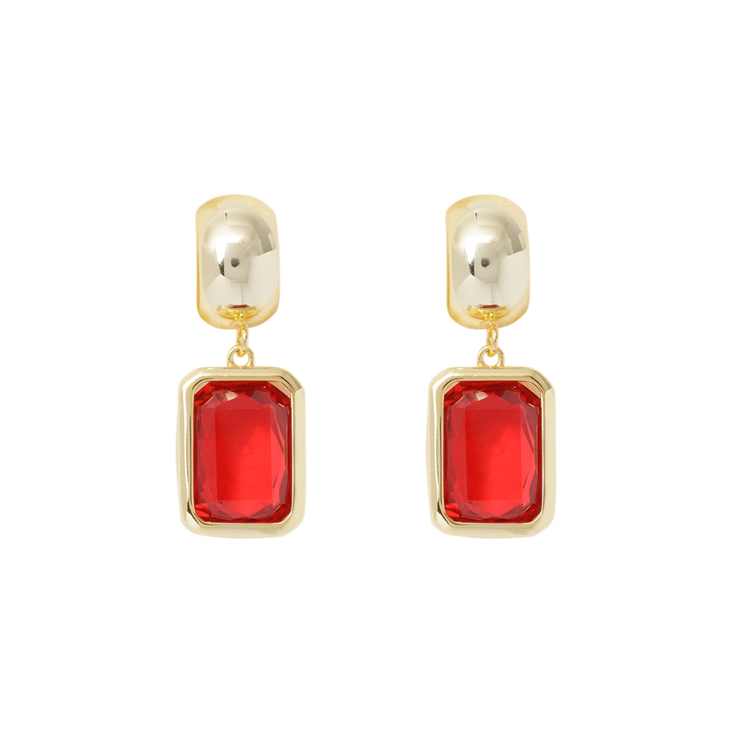 Gold Crystal Earrings