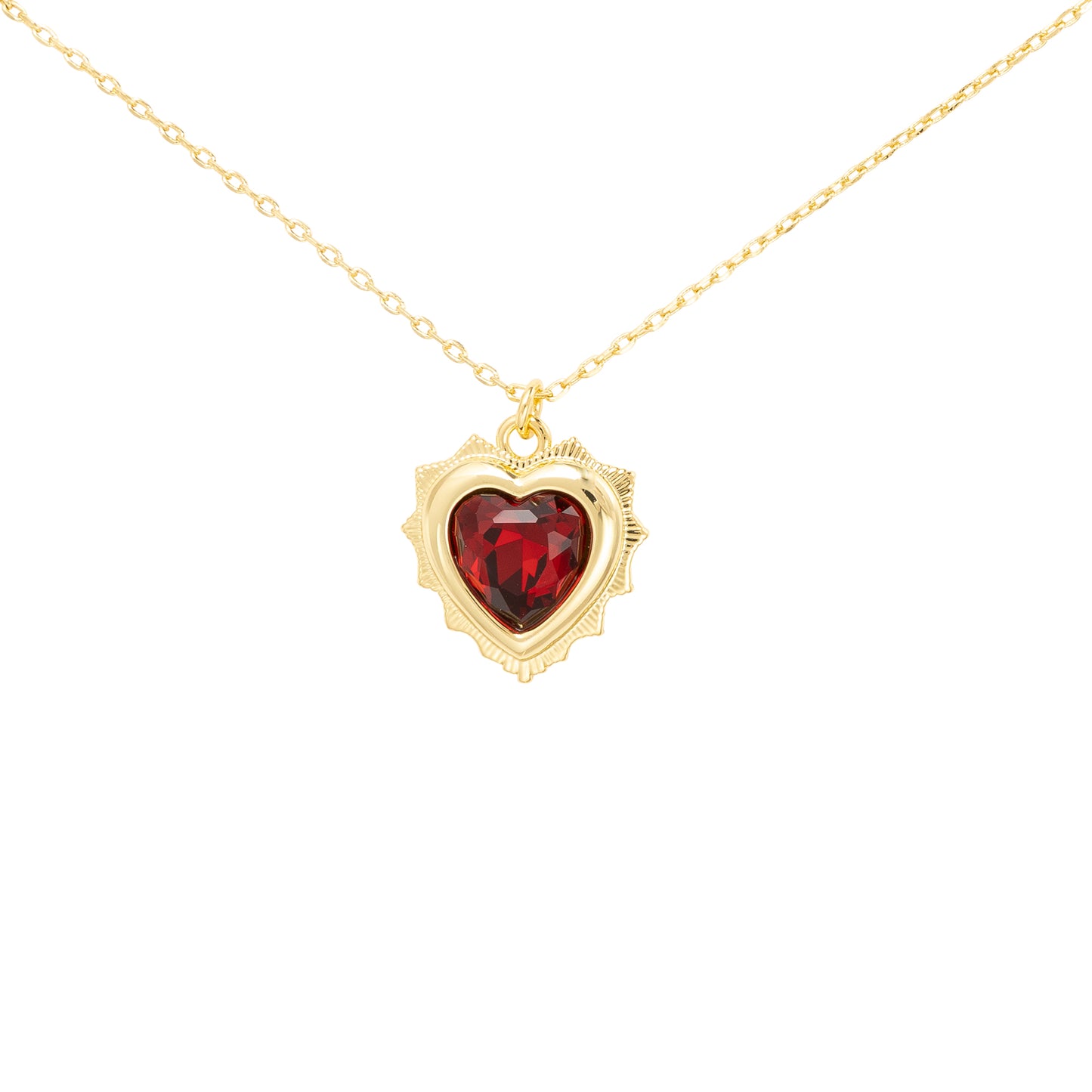 Gold Crystal Birthstone Necklaces