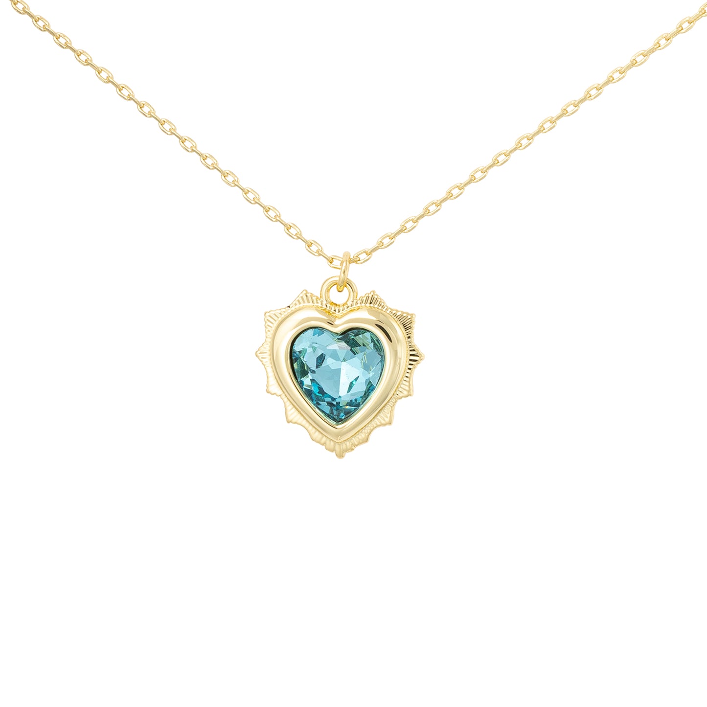 Gold Crystal Birthstone Necklaces