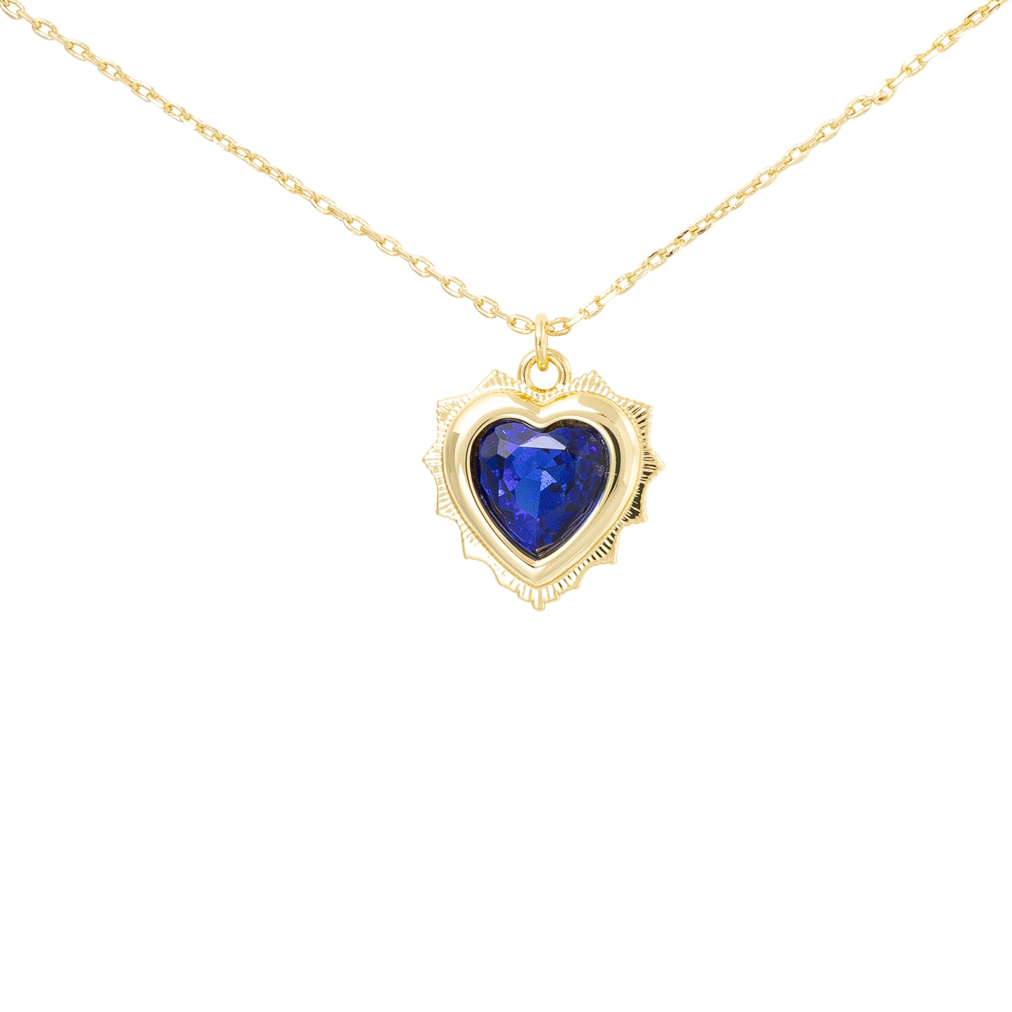 Gold Crystal Birthstone Necklaces