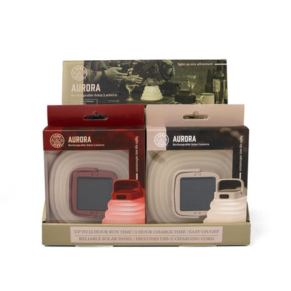 Aurora Rechargeable And Collapsible Solar Lantern
