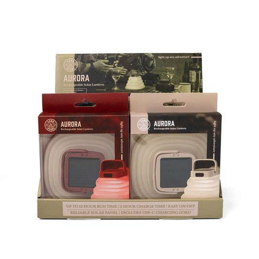 Aurora Rechargeable And Collapsible Solar Lantern