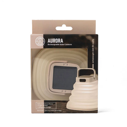Aurora Rechargeable And Collapsible Solar Lantern