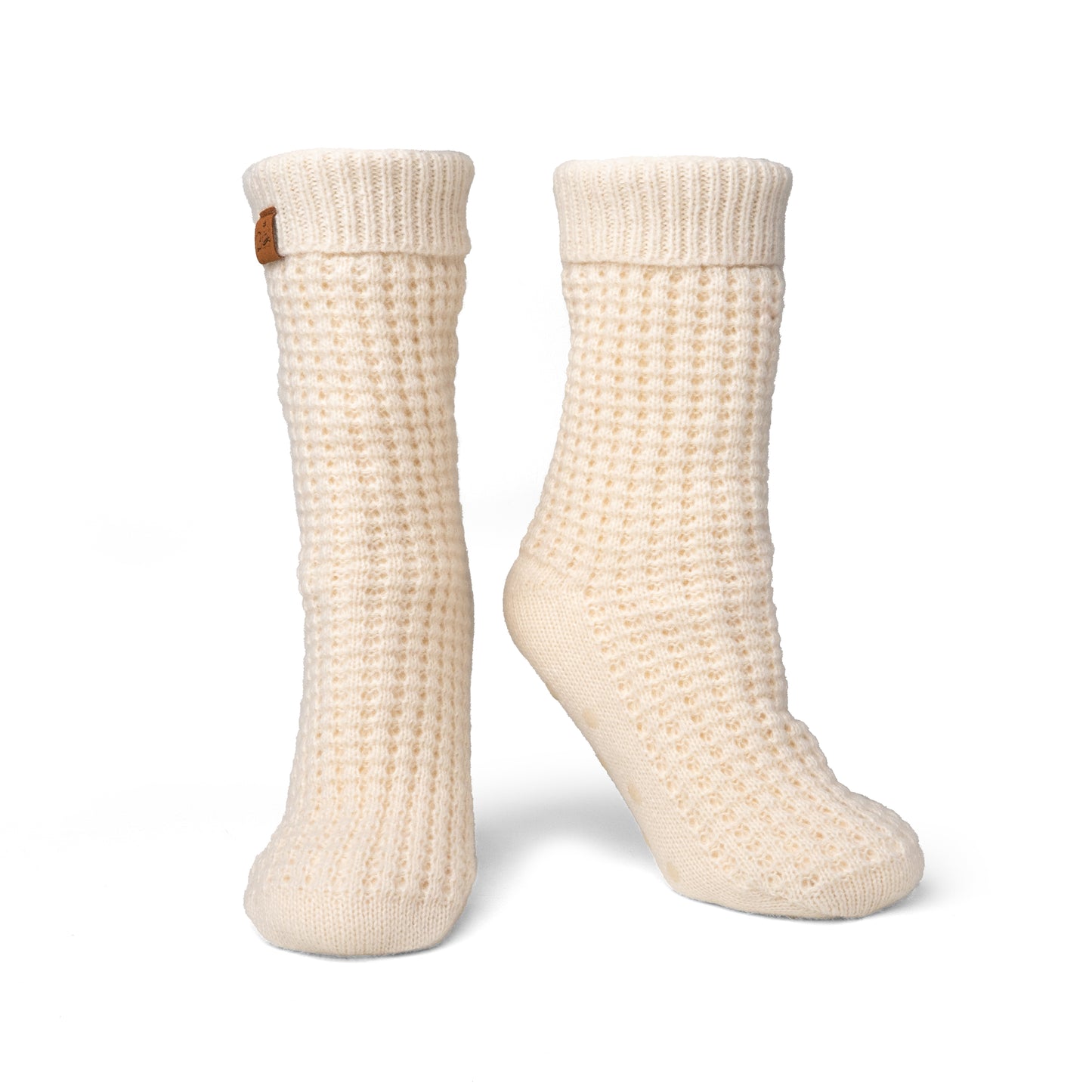 Juneau Waffle Knit Slipper Socks