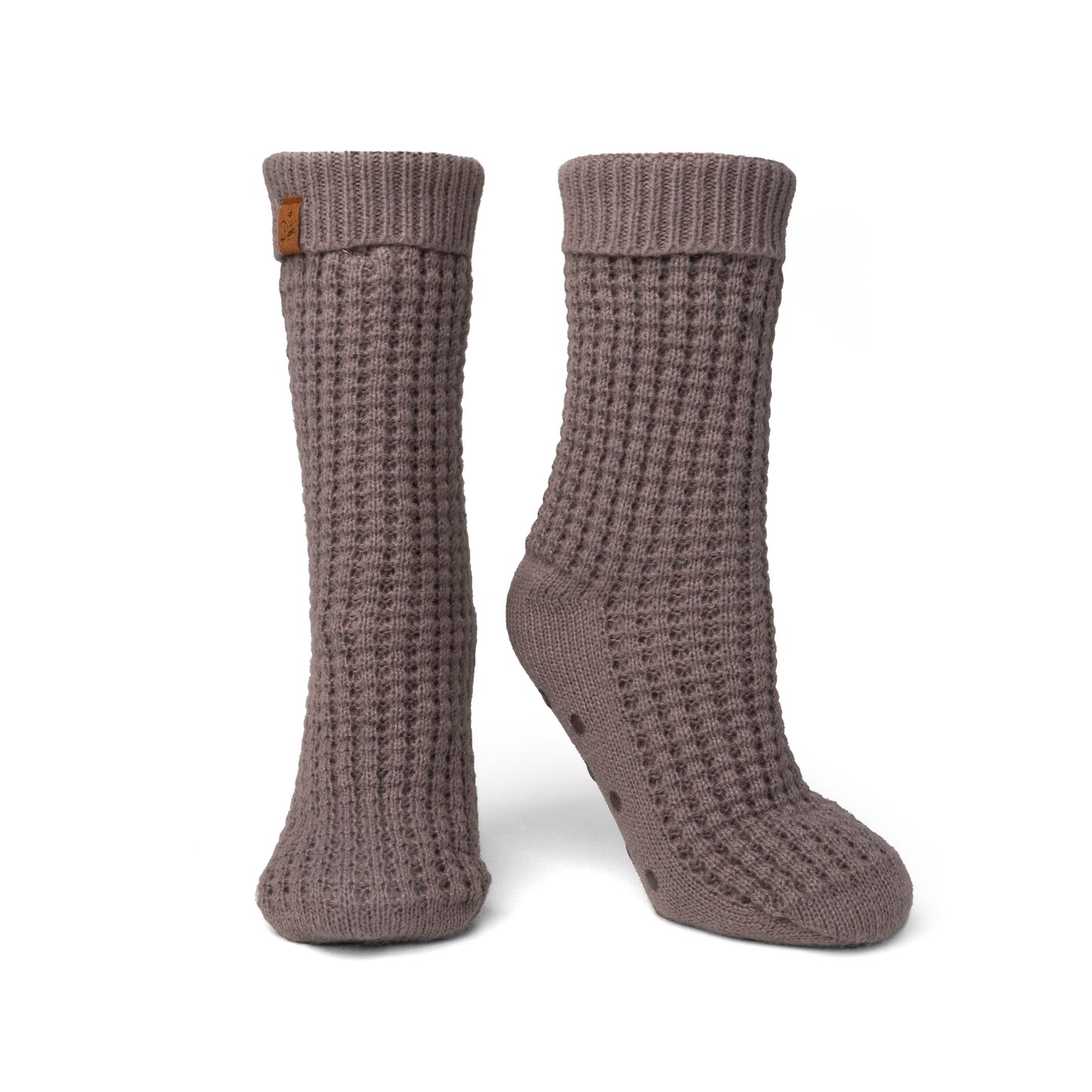 Juneau Waffle Knit Slipper Socks