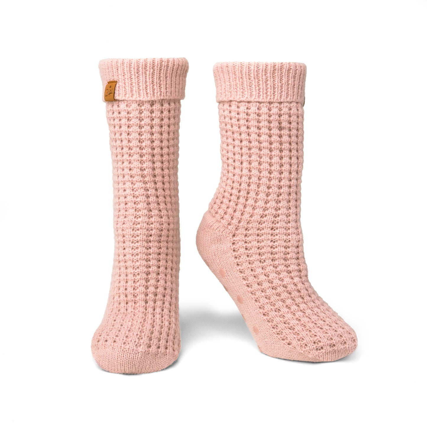 Juneau Waffle Knit Slipper Socks