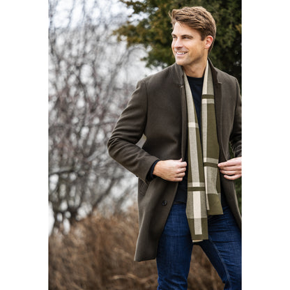 Gentleman's Plaid Knit Scarf