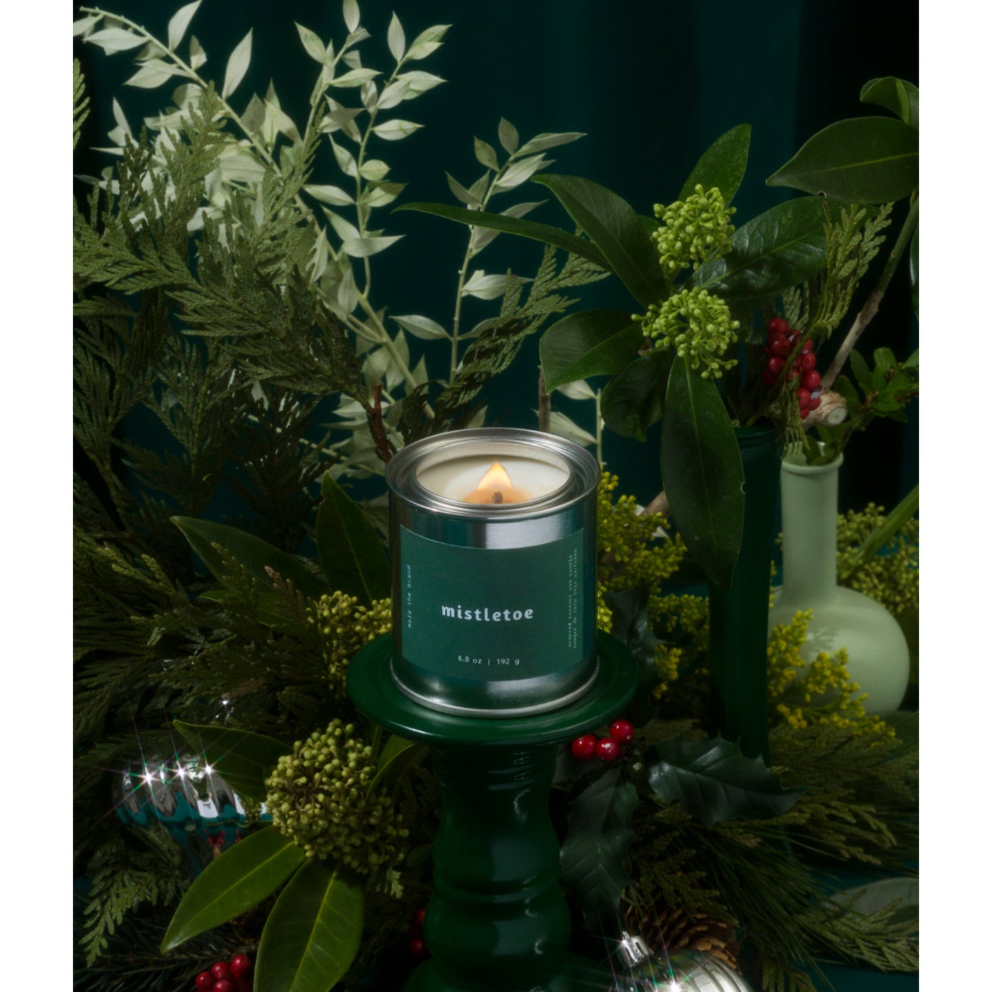 Candle | Mistletoe (Holly + Pine + Spiced berries)