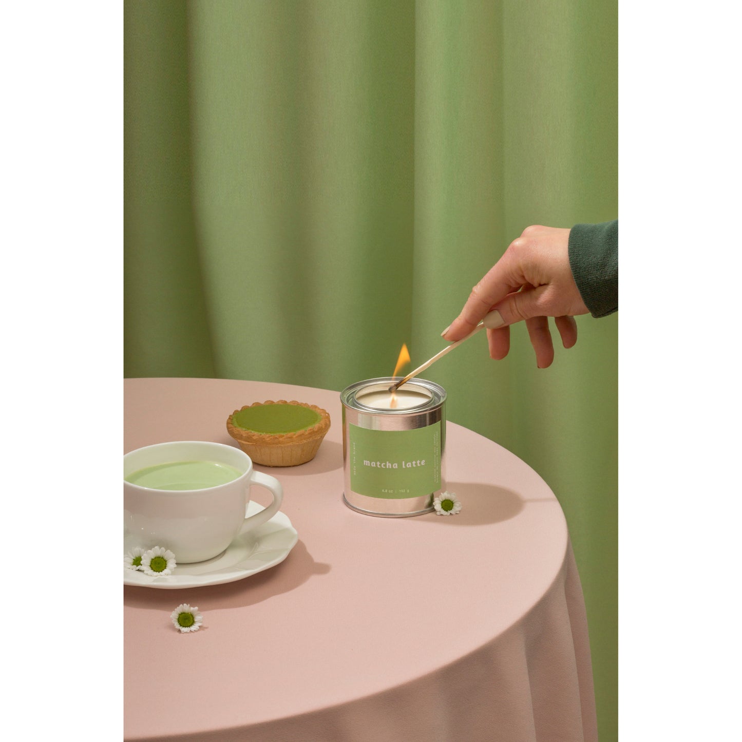 Candle | Matcha Latte (Vanilla + Chamomile + Green Tea)