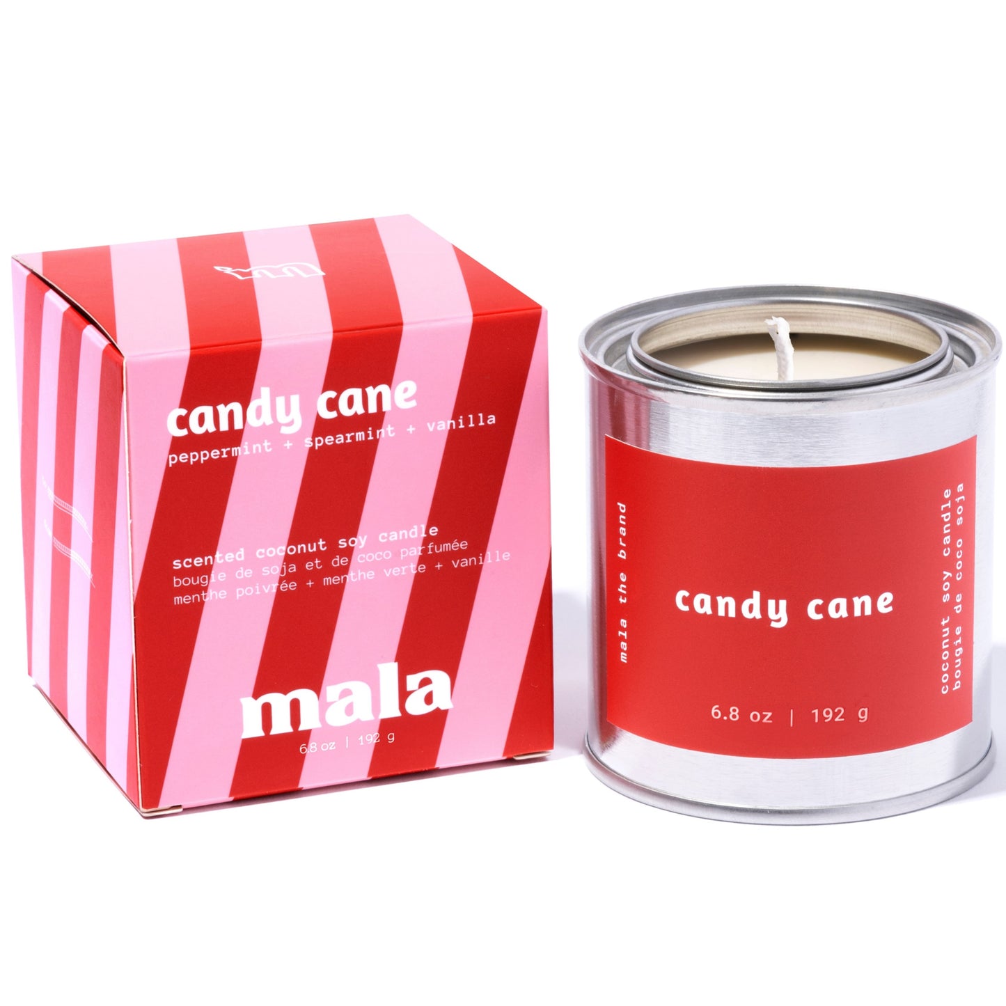 Candle | Candy Cane (Peppermint + Spearmint + Vanilla)