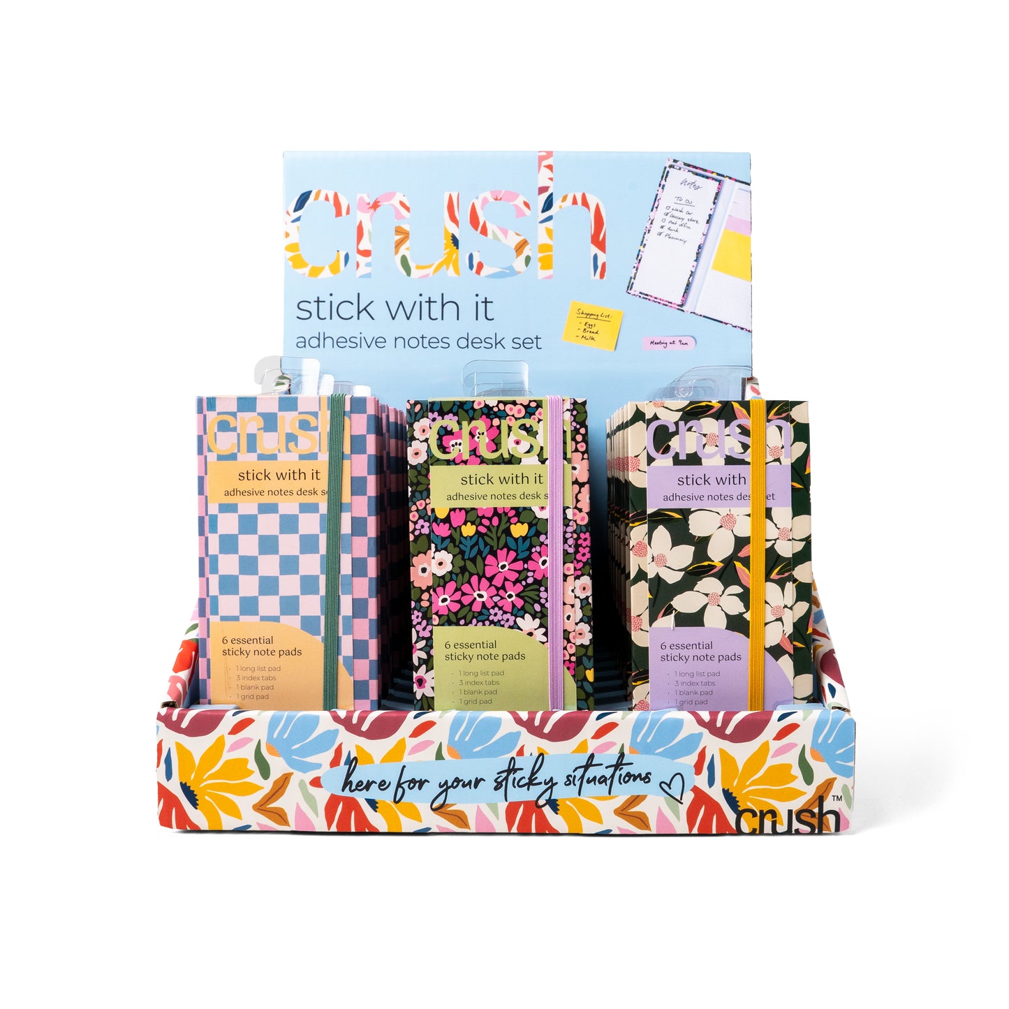 Stick With It Adhesive Notes Desk Set