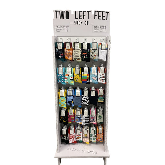 Two Left Feet Cardboard Floor Display