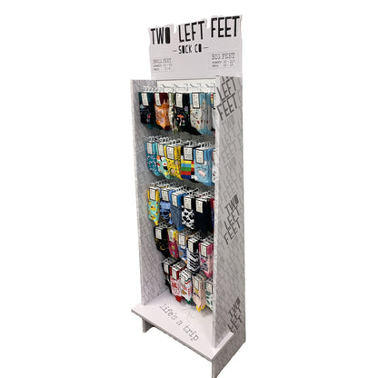 Two Left Feet Cardboard Floor Display