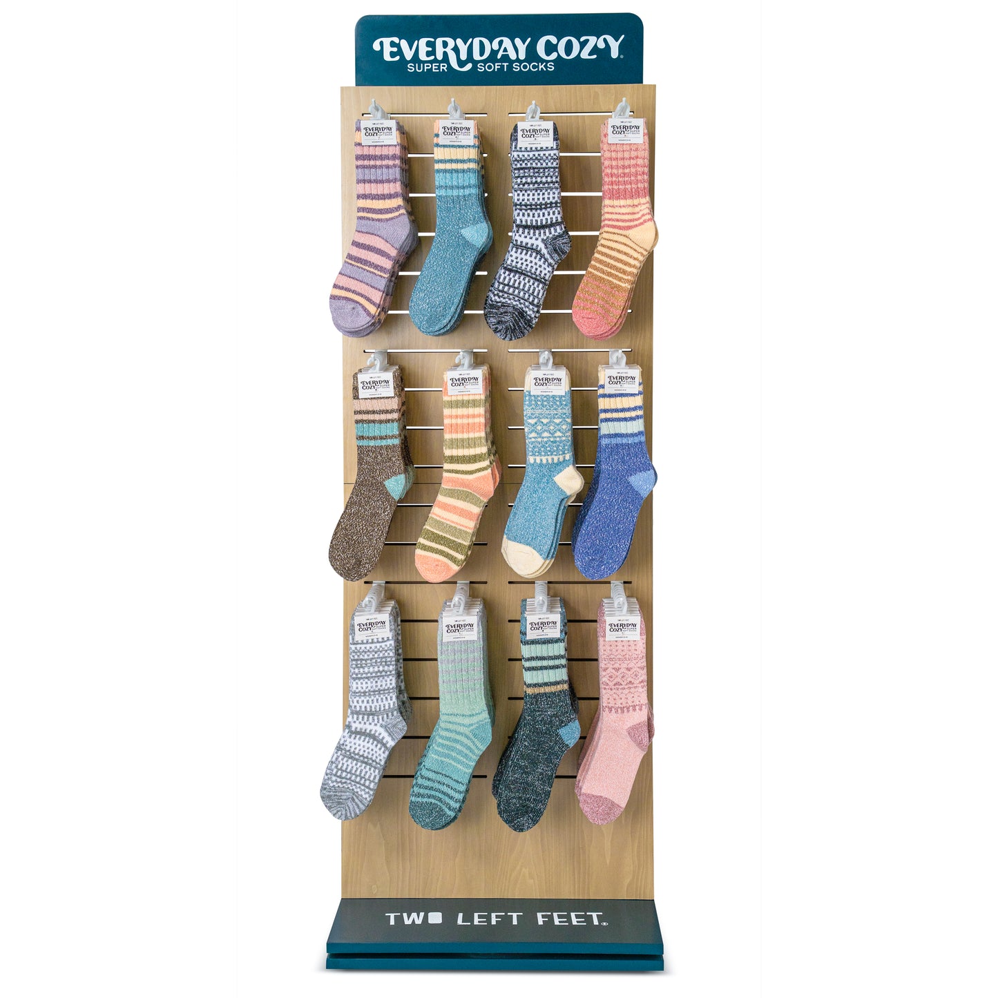 Two Left Feet Super Soft Socks Floor Display
