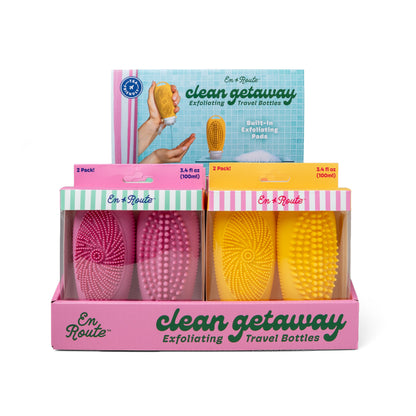 Clean Getaway All-In-One Scrub Bottles
