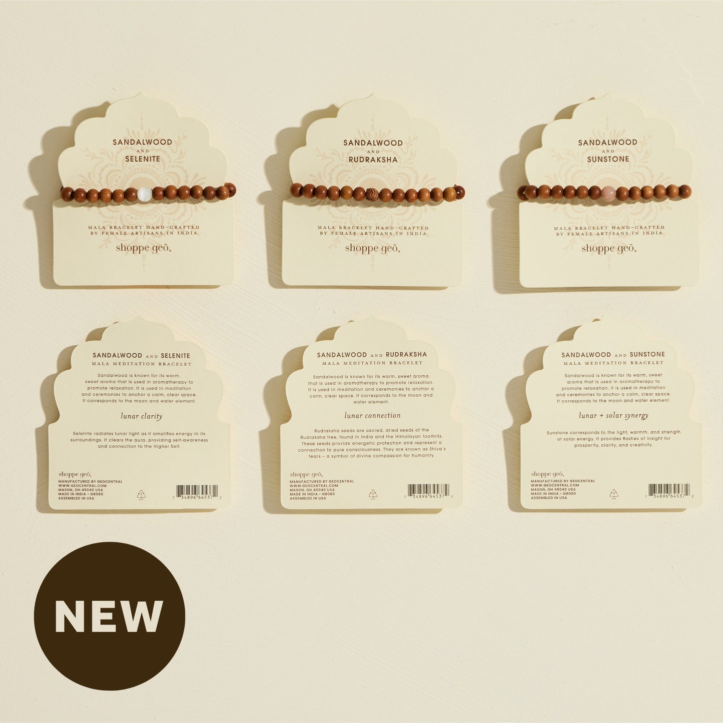Sandalwood Mala Bracelet Assortment
