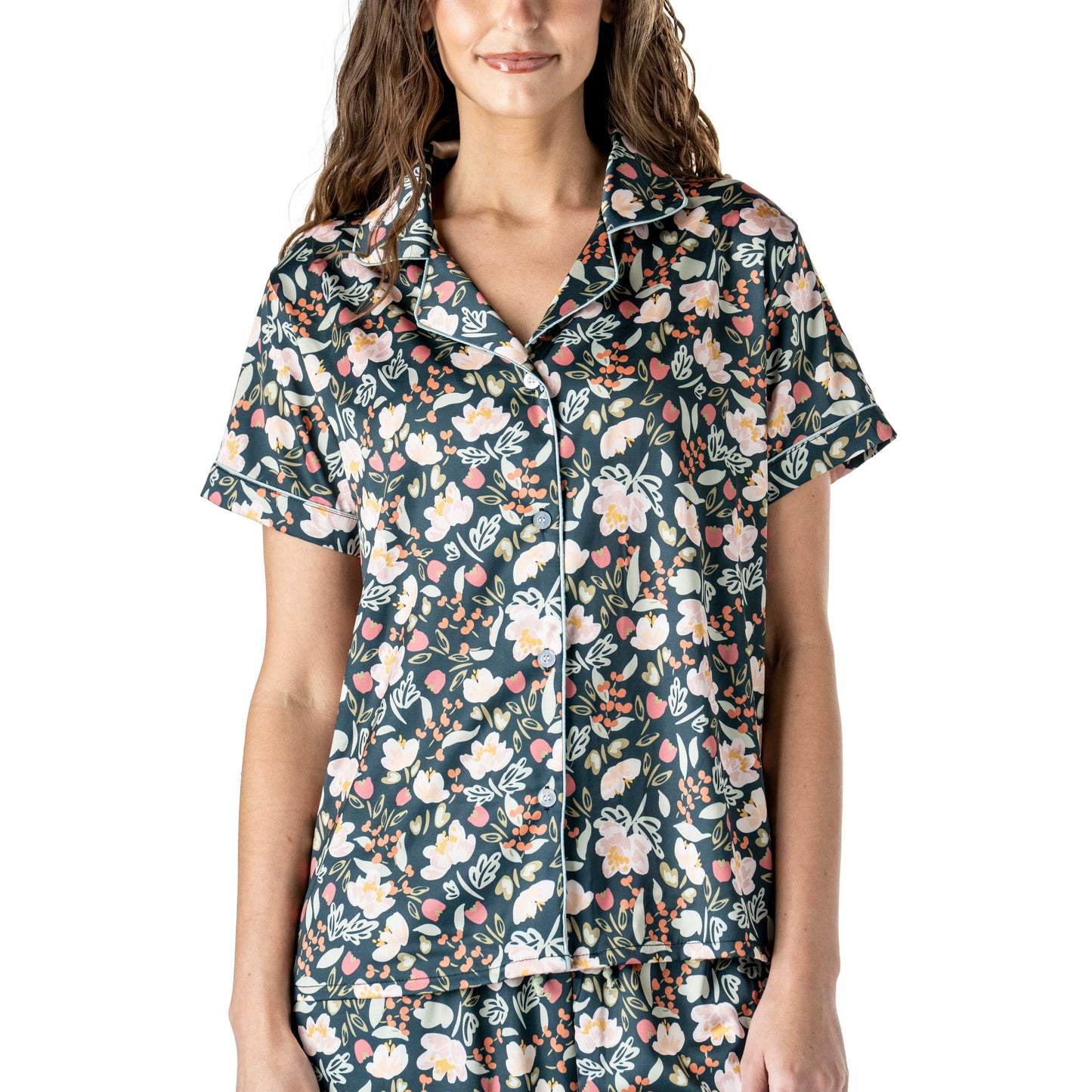 Bow So Lovely Satin Pajama Tops