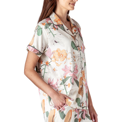 Mon Cheri Satin Pajama Tops