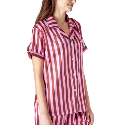 Mon Cheri Satin Pajama Tops