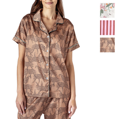 Mon Cheri Satin Pajama Tops