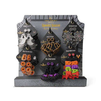 Halloween Spooky Beaded Earrings